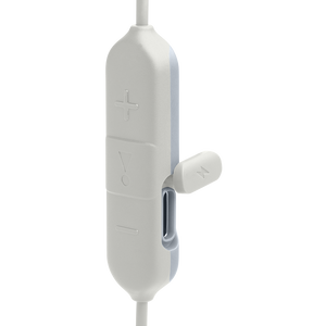 JBL Endurance Run 2 Wireless - White - Waterproof Wireless In-Ear Sport Headphones - Detailshot 1